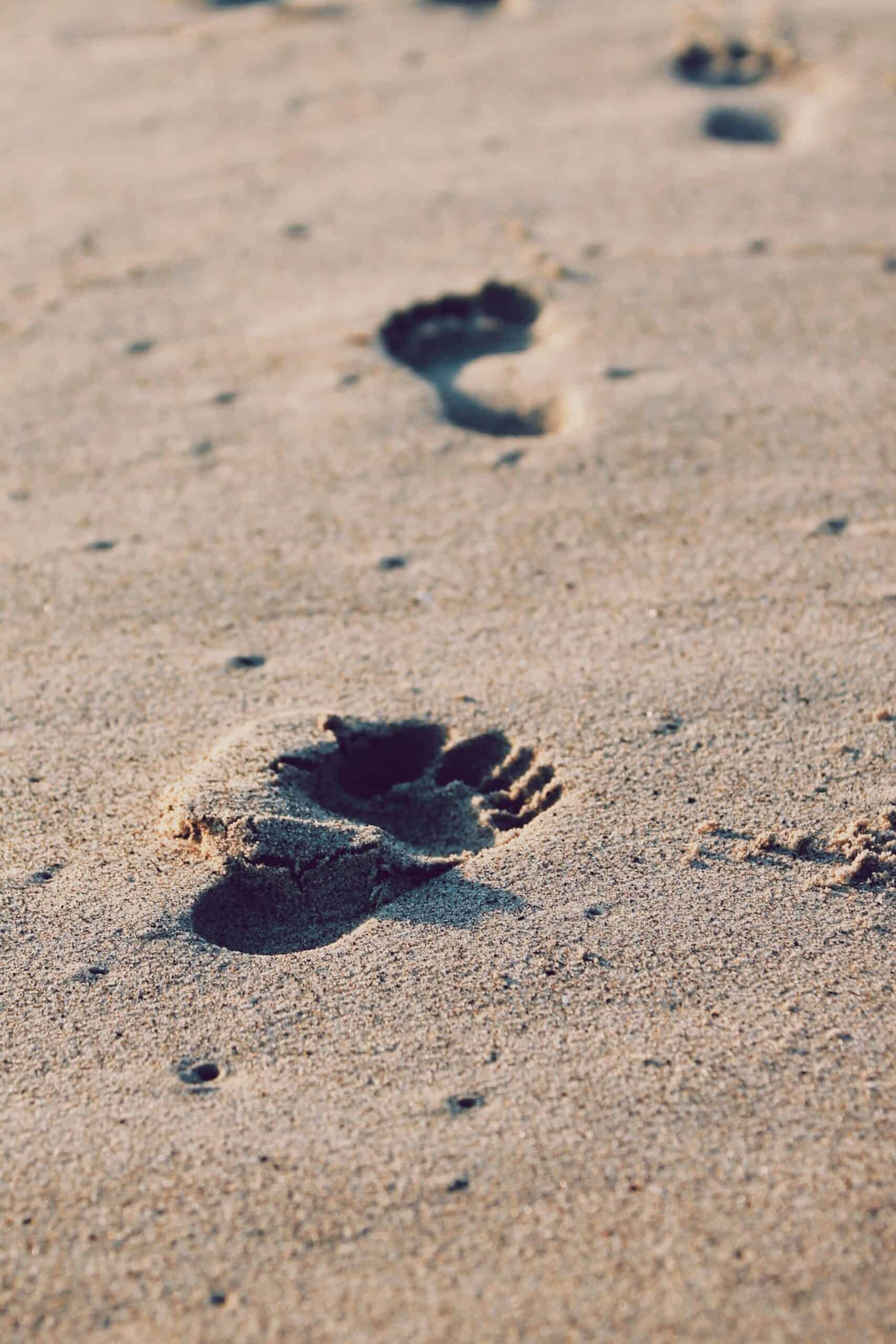 pieds dans la sable